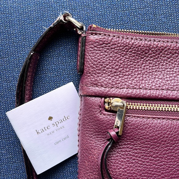 Kate Spade Top Zip Crossbody. Style: Jackson. Color: Plum. - Picture 2 of 8